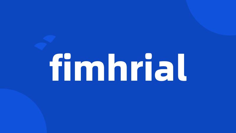 fimhrial