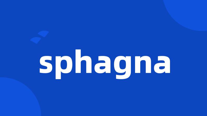 sphagna