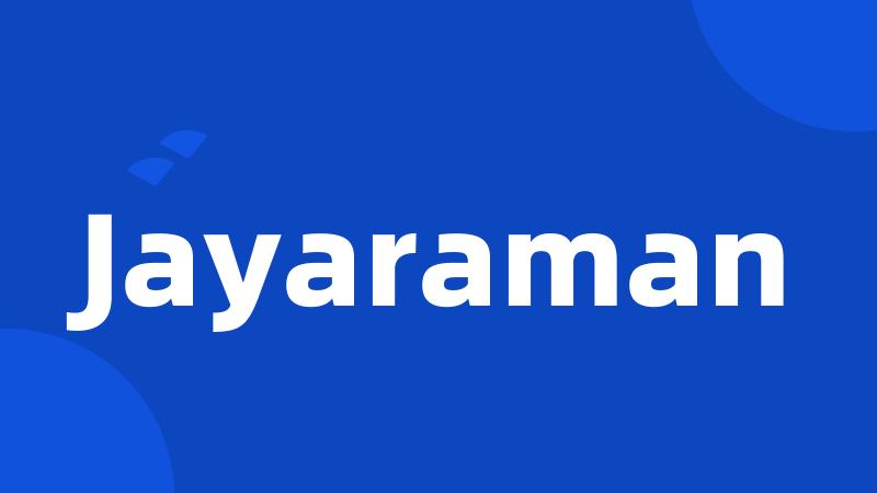 Jayaraman