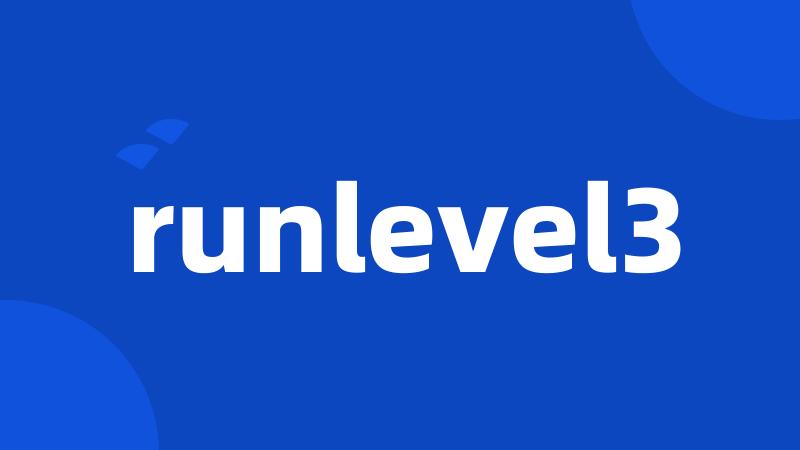 runlevel3