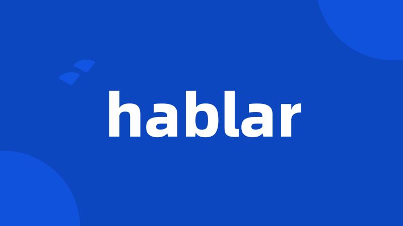 hablar