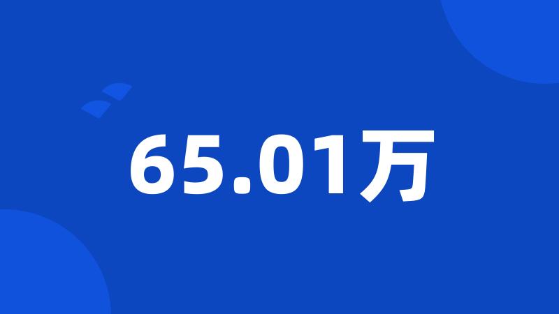 65.01万