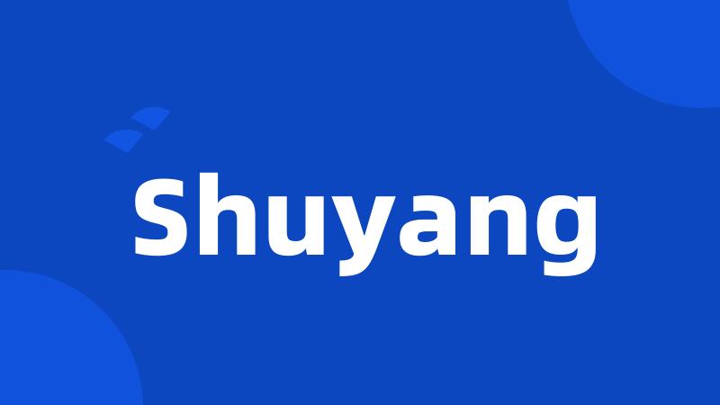 Shuyang