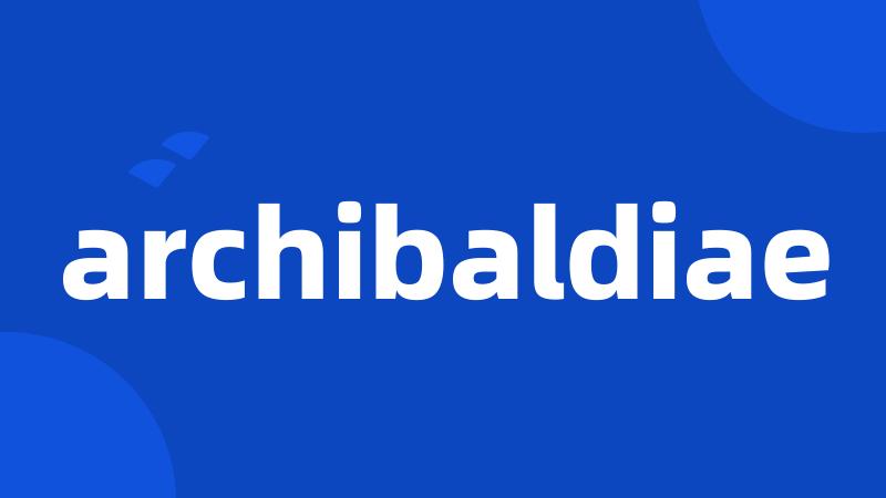 archibaldiae