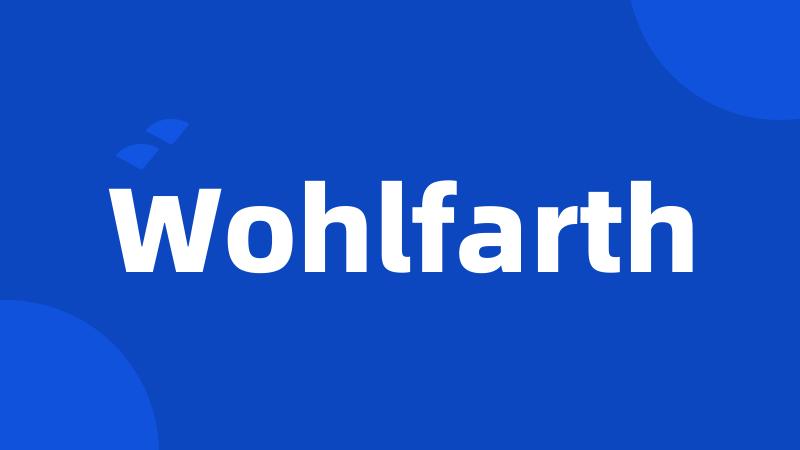 Wohlfarth