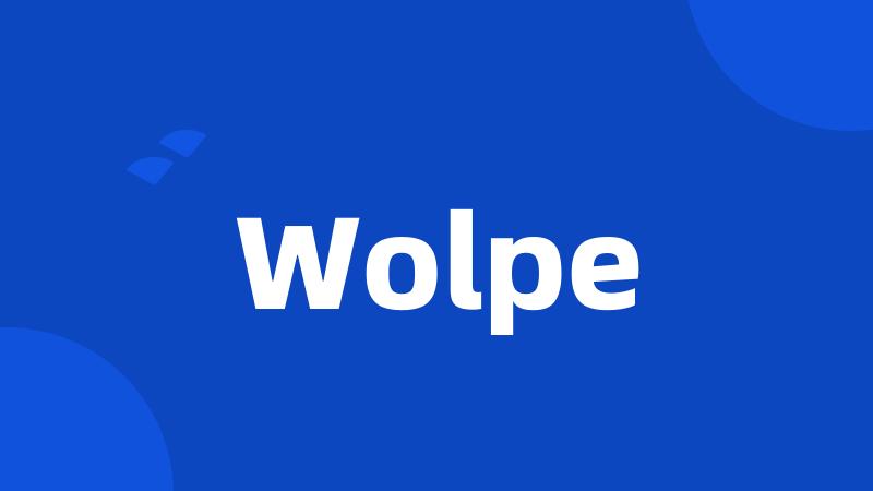 Wolpe