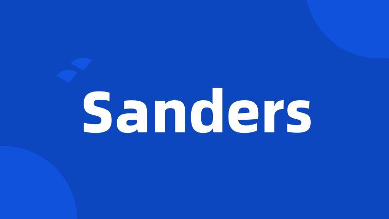 Sanders