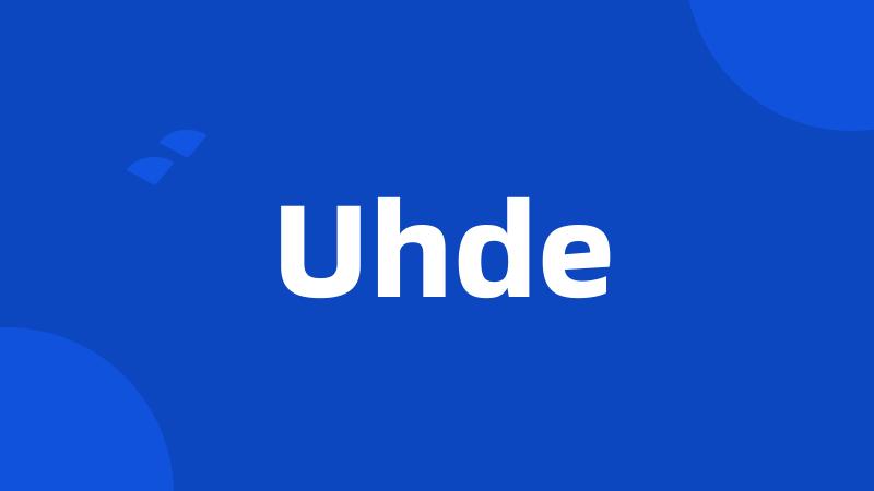 Uhde