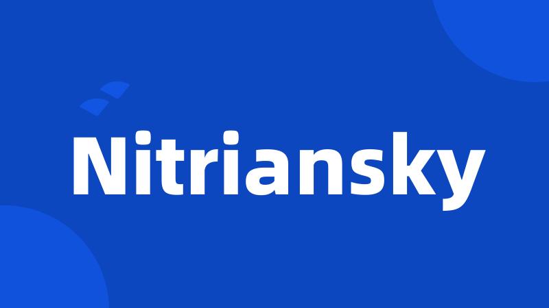 Nitriansky