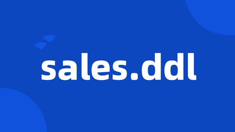 sales.ddl