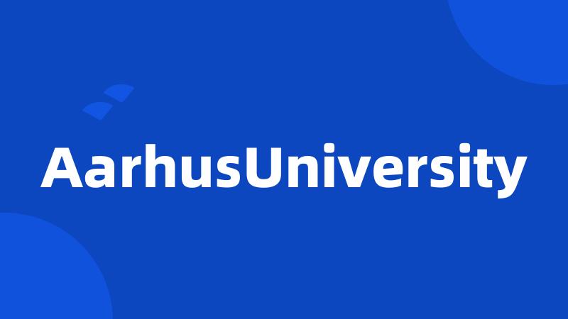 AarhusUniversity