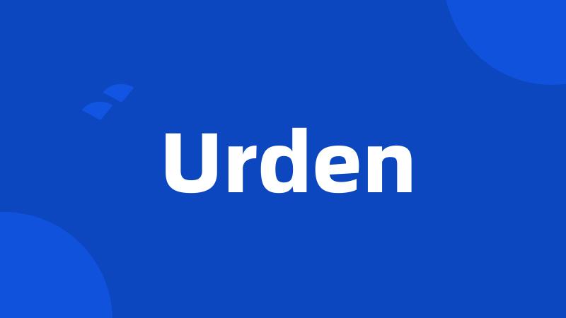 Urden