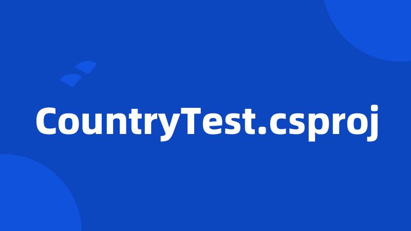 CountryTest.csproj