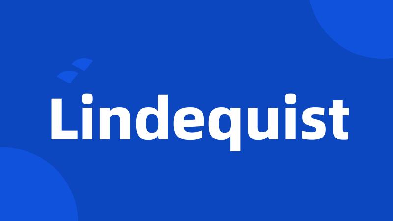 Lindequist