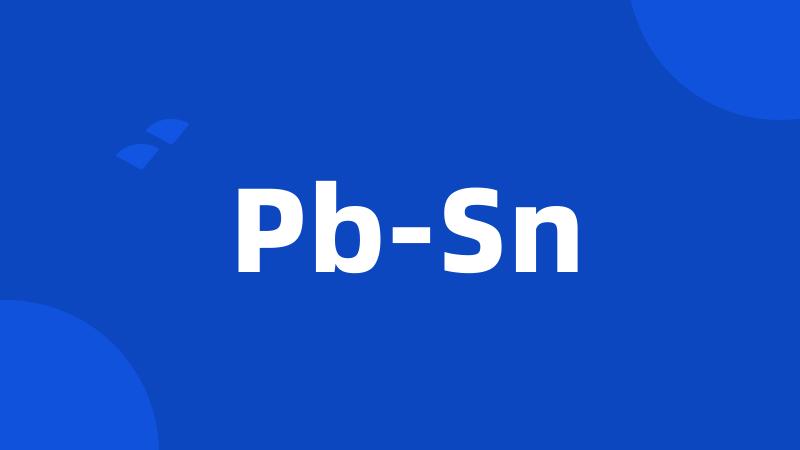 Pb-Sn