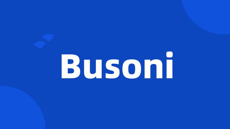 Busoni