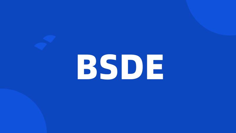 BSDE