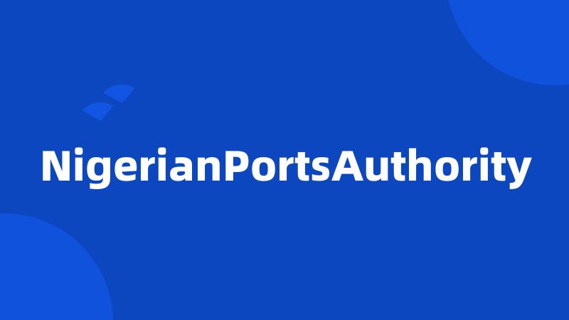 NigerianPortsAuthority