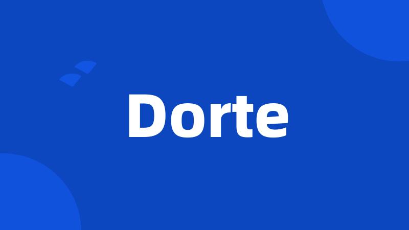 Dorte