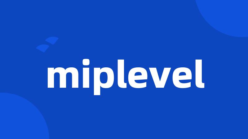 miplevel