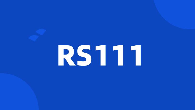 RS111