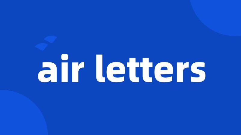 air letters