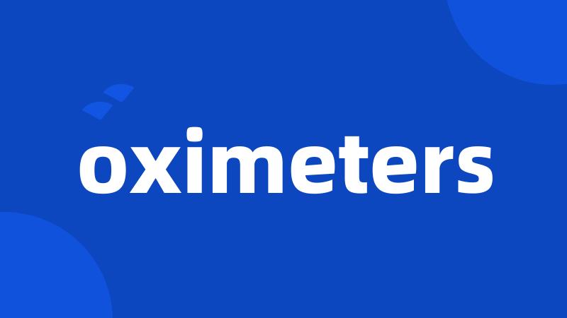 oximeters