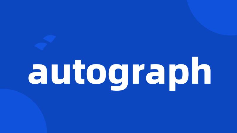 autograph