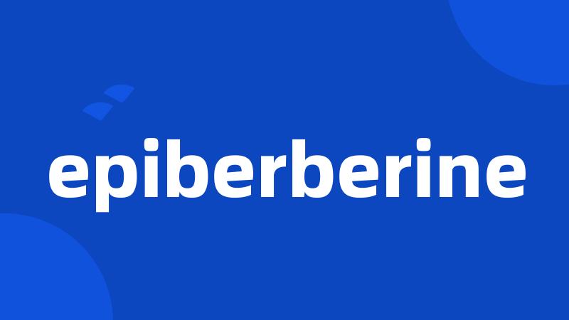 epiberberine