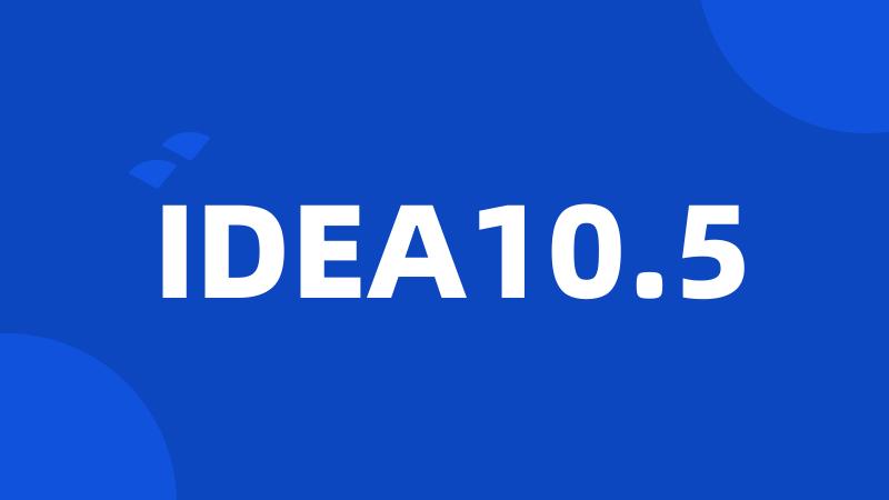 IDEA10.5