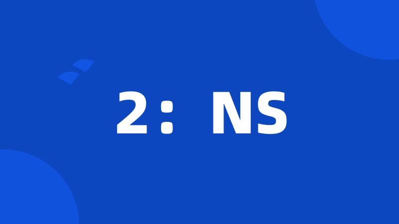 2：NS