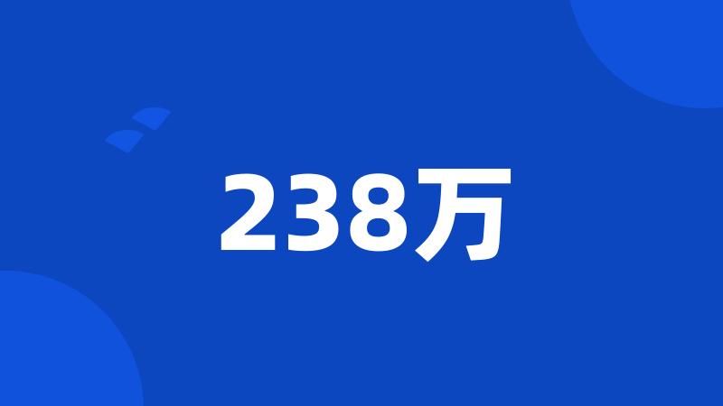 238万