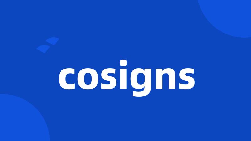 cosigns