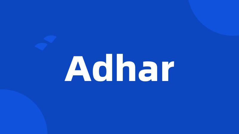 Adhar