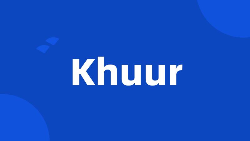 Khuur