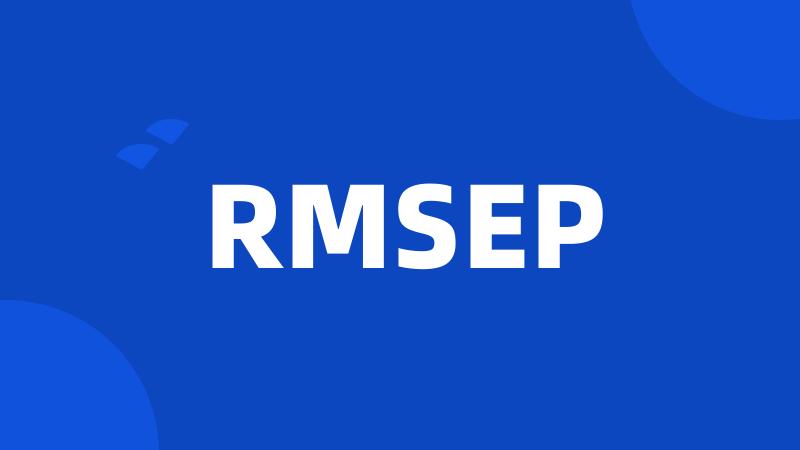 RMSEP