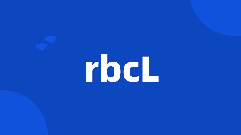 rbcL