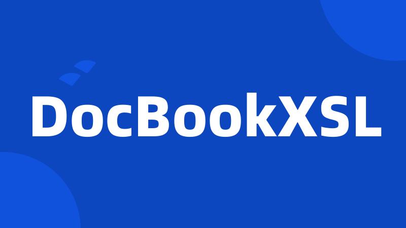 DocBookXSL