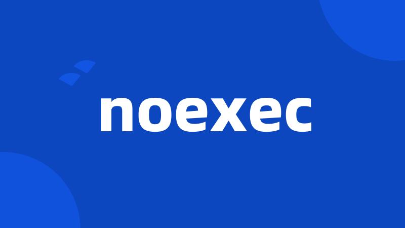 noexec