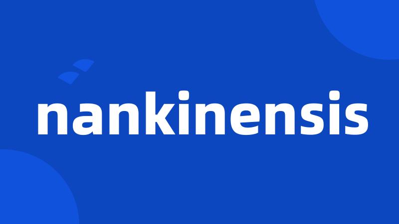 nankinensis