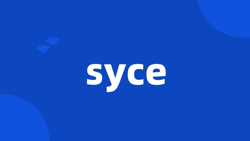 syce