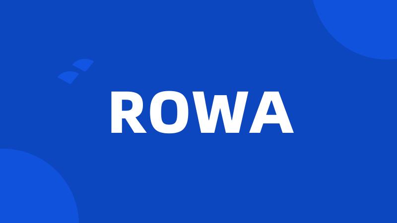 ROWA