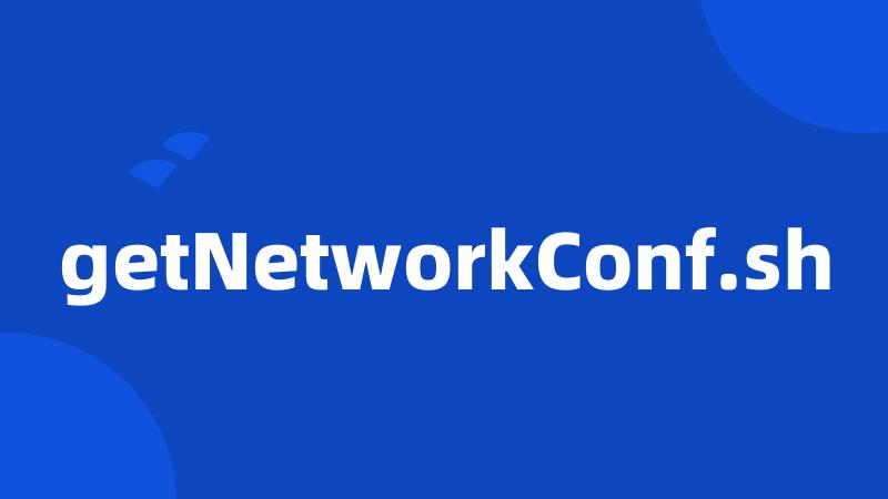 getNetworkConf.sh