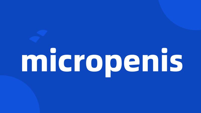 micropenis