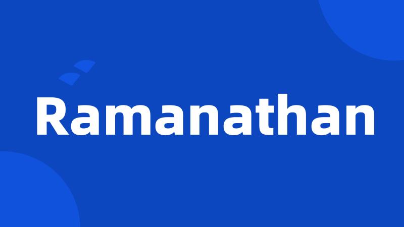 Ramanathan