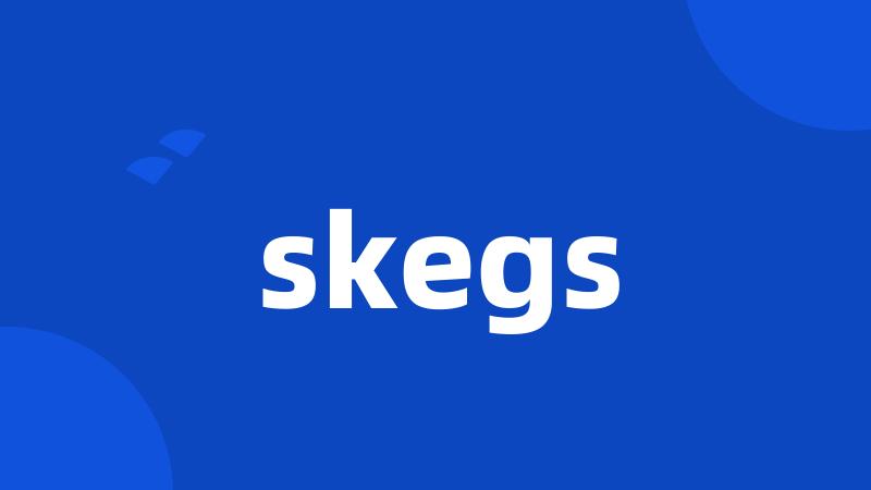 skegs