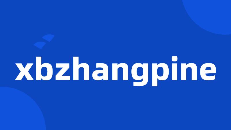 xbzhangpine