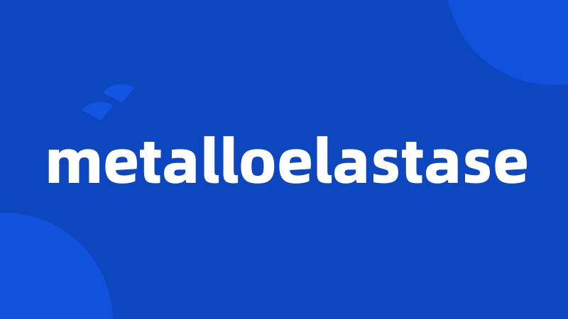 metalloelastase