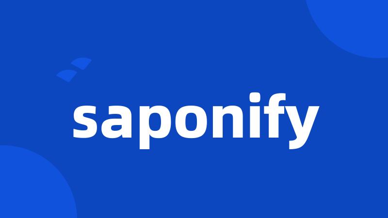 saponify