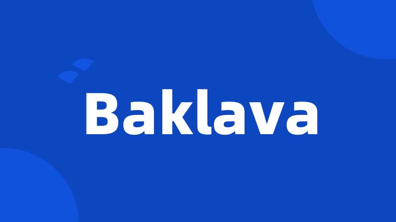 Baklava